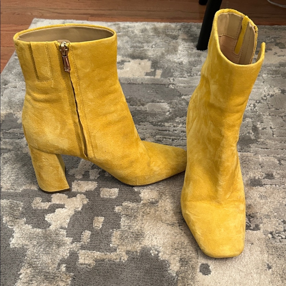 Yellow  Sam Eldelman Ankle Boots